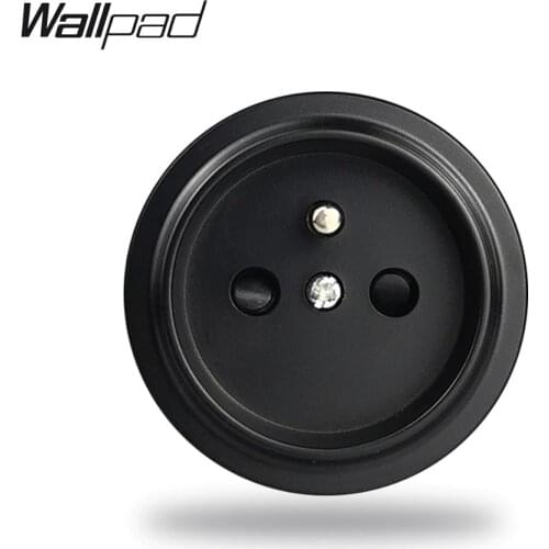 L6 French Wall Electrical Power Socket 5 Colors Brown Black White Grey Gold Modular DIY Free Combination