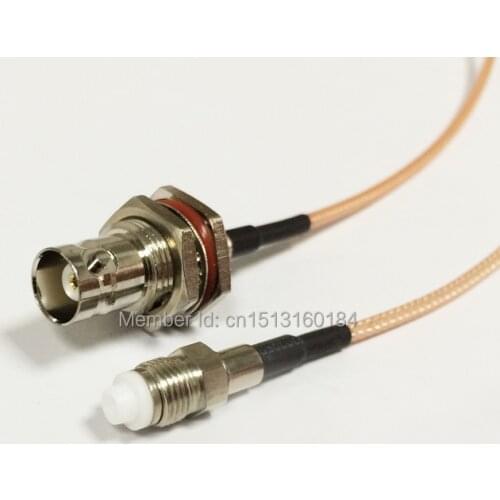 New Modem coaxial Cable BNC Female Jack Connector To FME Female Jack Connector RG316 Cable 15CM 6inch Adapter