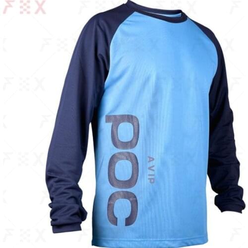 Motorcycle Mountain Bike Team Downhill Jersey MTB Offroad DH Fxr Bicycle Locomotive Shirt Cross Country Mountain avip poc Jersey