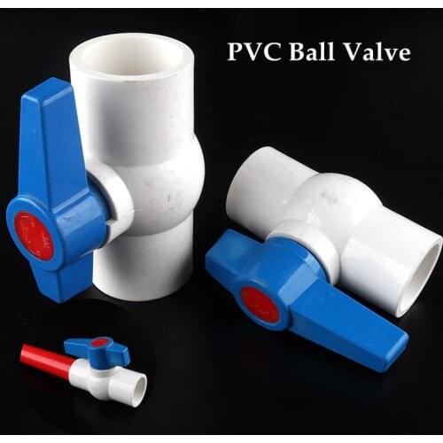 Inside Dia 20/25/32/40mm PVC Pipe Ball Valves Water Irrigation System Drainage Tube Quick Valve Water Pipe Connector Fittings