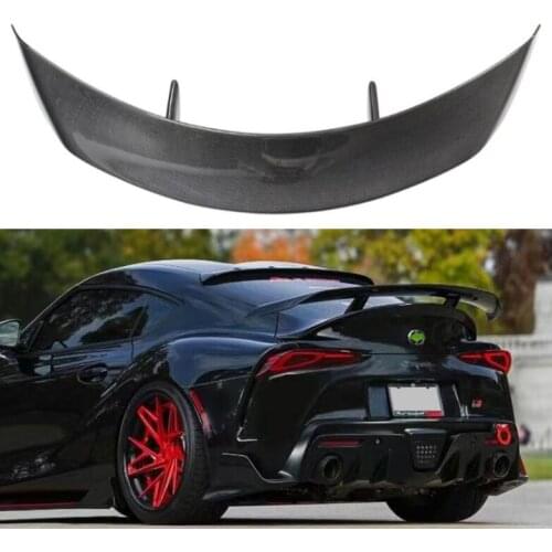 REAL CARBON FIBER REAR WING TRUNK LIP TAIL SPOILER FOR Toyota Supra 2019 2020 2021 GT STYLE