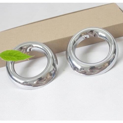 Car styling For Mitsubishi Lancer/Lancer X/Lancer Evo 2008-2018 Chrome Front Fog Light Lamp Cover Trim