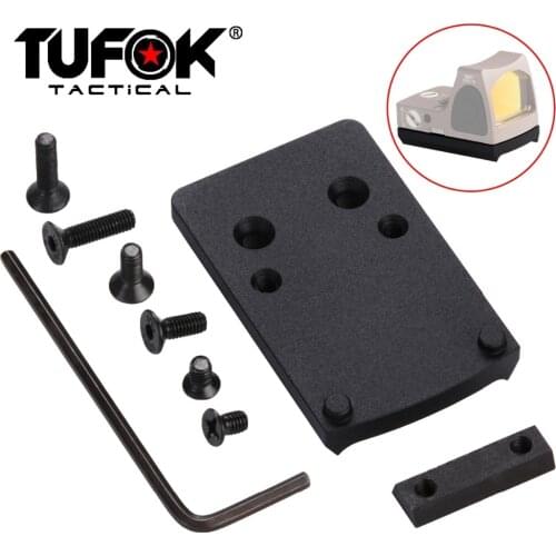 TuFok Glock Sight Mount Mini RMR Red Dot Sight Mount For Glock 17 Glock 19 Glock 22 26 27 34