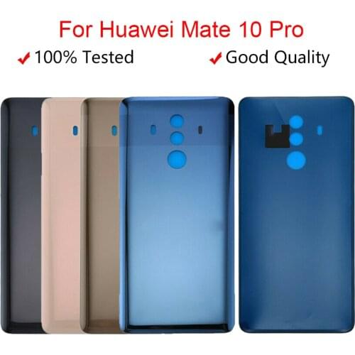 For HUAWEI Mate 10 Pro Back Battery Cover Rear Door Housing Case Glass Panel Replacement For HUAWEI Mate 10 Battery Cover