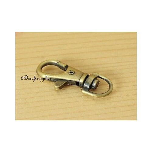 Lobster Clasps Clips Claw purse hooks trigger snap hook anti brass 15pcs AB99