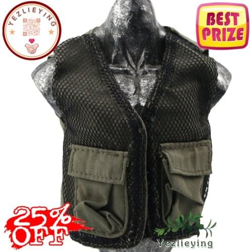 1/6 Scale Woman Pilot Vest Men Journalist Vest Reporter Shirt Male Tactical Vest Coat For 12"Action Figure Body Accessories Gift