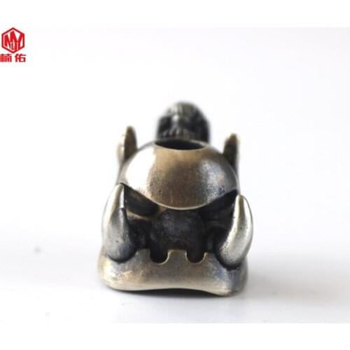 1PCS EDC Tool Beast Backpack Accessories Hand-Cast Paracord Knife Bead Car Keychain Pendant