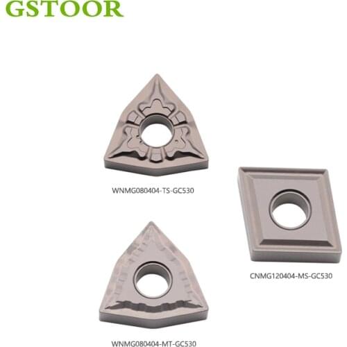 10PCS CNMG120404 MS WNMG080404 TS WNMG080404 MT GC530 Turning Tools CNC Cermet Inserts Lathe Cutter Blades