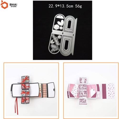 2021 Carbon Steel 3D Card Slot Metal Cutting Dies DIY Scrapbooking Embossing Album Card Decorative Template Punch Stencils