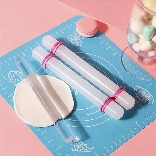 23/33CM High Quality Plastic White Non-stick Glide Fondant Rolling Pin Fondant Gift Dough Roller Decorating Gift Rolle Fondant