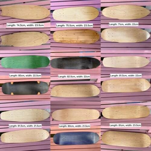 7 plies of Canadian maple true epoxy glue surf skate decks skateboard decks