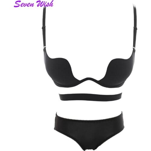 Fashion racerback formal dress wedding dress invisible underwear seamless bra multifunctional push up sexy bra