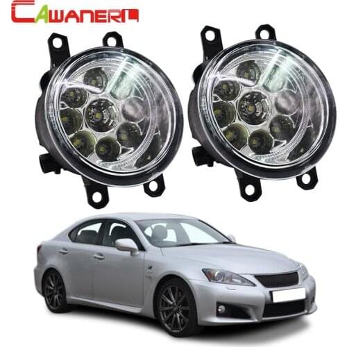 Cawanerl 2 X Automotive LED Light Car Fog Light DRL Daytime Running Light White Blue Orange For Lexus IS F 5.0L V8 2008-2012