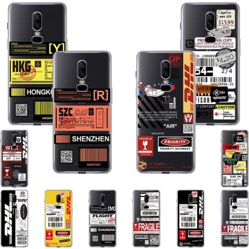 DHL Express Label 50th Anniversary Edition Soft Silicone Phone Case for OnePlus 9 9r 8T 5T 7T 7 Pro 6 6T 5 8 Nord N10 N100 Cover