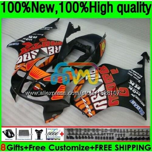 Body For HONDA VTR1000 RC51 SP1 SP2 01 02 03 04 05 06 148BS.2 VTR 1000 2000 2001 2002 2003 2004 2005 2006 Fairings Matte Repsol