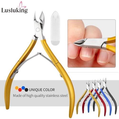 Nail Art Cuticle Scissor Nippers Clipper Dead Skin Remover Cut Plier Manicure D-501 Stainless Steel Trimming Pedicure Care Tool