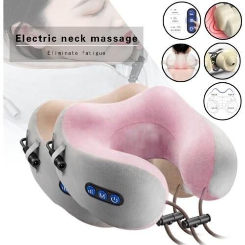 Electric Neck Car Relaxing Massage Massager U shaped Pillow Multifunctional Portable Shoulder Cervical Massager Outdoor Home