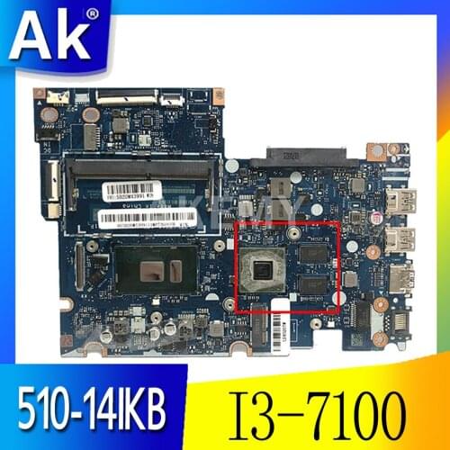 BIUS4/S5 CIUY0/Y1 LA-E221P Main Board For Lenovo Yoga 510-14IKB Flex4-1480 Laptop Motherboard WITH I3 7100 CPU DDR4 100% Tested