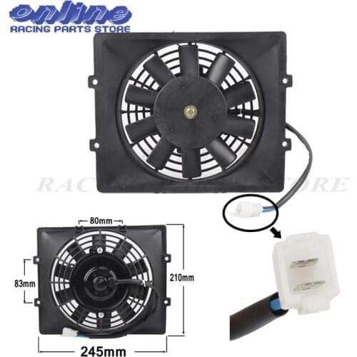 Motorcycle Water Cooler Radiato fan for zongshen loncin lifan fan radiator cooling fan ATV QUAD GO KART BUGGY accessories