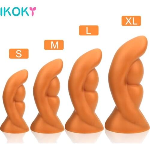 OKOKY Super Huge Size Anus Stimulator Big Anal Beads Anal Plug Butt Plugs Prostate Massager Erotic Toys Sex Toys For Man Woman