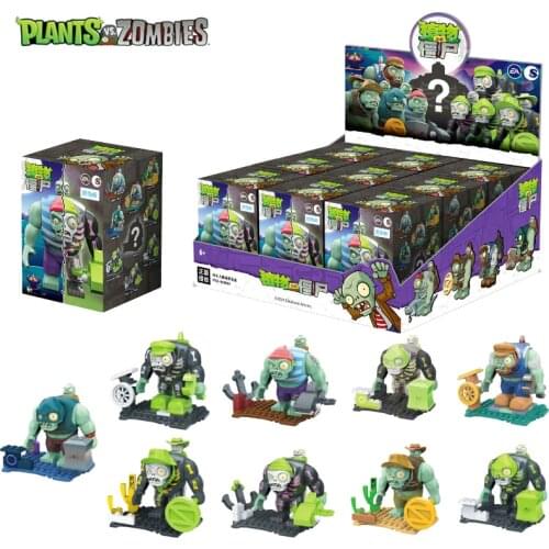 Genuine Plants vs Zombie 2 GARGANTUAR Building Blocks Figures Blind Box Collection Series Game Action Figure Model Dolls Kid Toy