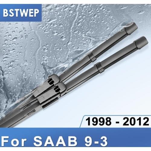 BSTWEP Wiper Blades for SAAB 9-3 Mk3 Fit Pinch Tab Arms Model Year From 1998 to 2012