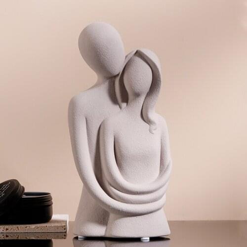 Nordic Modern Art Home Decor Ceramic Abstract Figure Figurine Decoration Living Room Wine Cabinet Home Decoration Accessories