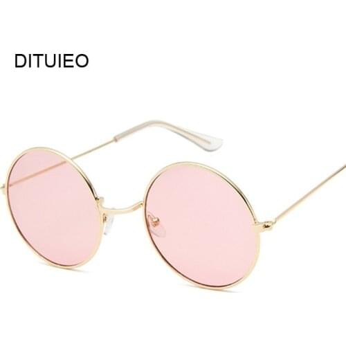 Small Round Sunglasses Women Famous Brand Designer Vintage Sun Glasses Female Retro Personality Metal Eyewear Style