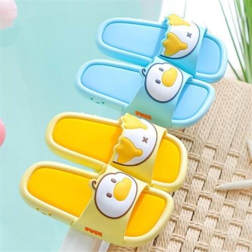 Hot Children slippers Boy girl summer Non-slip soft bottom home parent-child slippers Comfortable home PVC bath flip flop 24-45