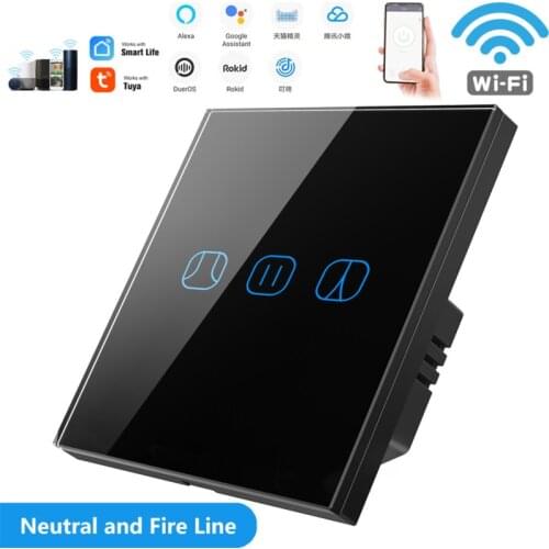 Tuya Smart WiFi Curtain Blinds Switch For Roller Shutter Blind Motor Work With Google Home Alexa Echo Smart Life/tuya App Timer