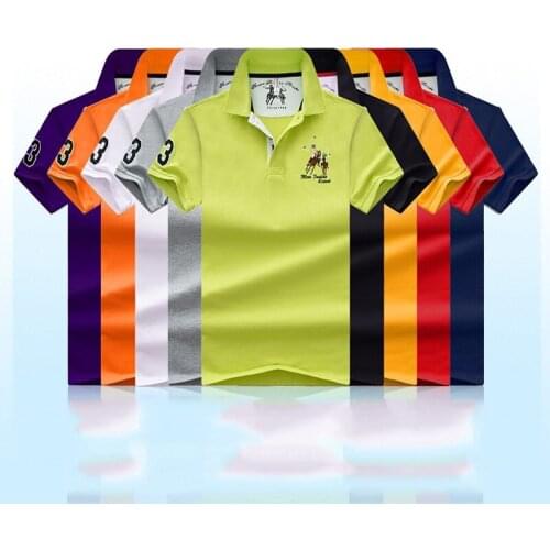 High-quality Brand Mens Polo Shirt Business Casual Short-sleeved T-shirt Spring And Summer New Lapel Bottoming Shirt Top Trend