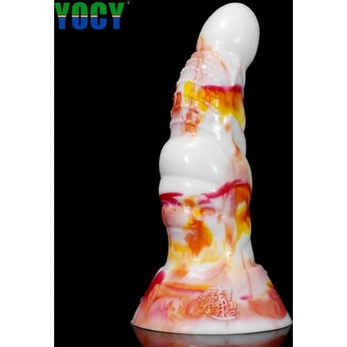 YOCY G-Spot Thumbs Up Anal Plug Silicone Butt Massager Colorful Fantasy Dildo Erotic Design Sex Toys For Woemen Men