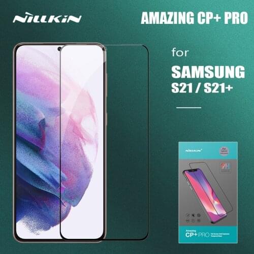 Nillkin for Samsung Galaxy S21 Plus Glass CP+ PRO Full Cover Tempered Glass Protective Screen Protector for Samsung S21 S21 Plus