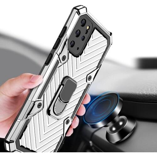 For Samsung Galaxy S20 Plus S20Ultra Case Hard With Stand Ring Armor Back Cover For Samsung A51 A71 A41 A11 S10 Note 10 Lite A21