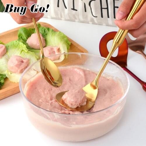 1/2PCS Non-Stick Press Meatball Maker Spoon Stainless Steel Meat Ball Mold Meat Baller Spoon Meat Poultry Cooking Kitchen Tool