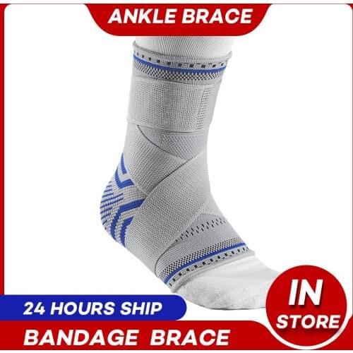 1Pc Compression Nylon Strap Bandage Ankle Support Elastic Ankle Brace Protector Foot Strap for Basketball Football