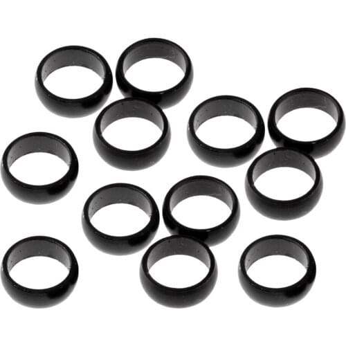 12 Pieces Premium Sharft Protector Flights O Rings Accessories Black