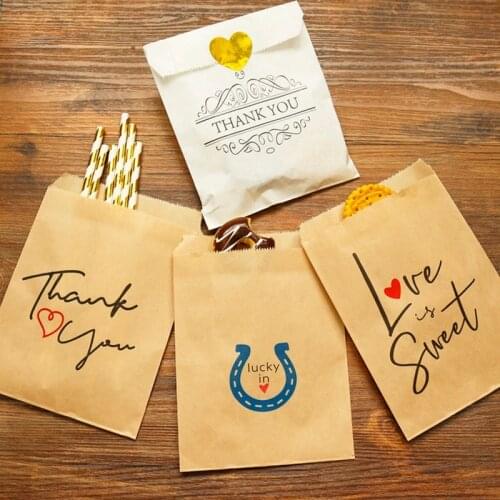 25PCS Kraft Paper Bags Dots Striped Wedding Gift Birthday Party Supplies Wedding Decoration Gifts Goodie Wrapping Bag Favor
