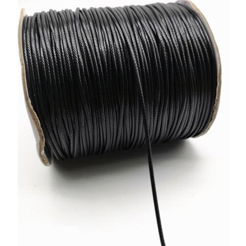 5 yards 1.5mm Waxed Thread Necklace Bracelet Pendant Earrings Jewelry Making DIY