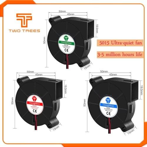 5015 Fan Hotend Extruder DC 5V/12V/24V For RepRap 50mm Blower Radial Cooling Fan For 3D Printer Parts