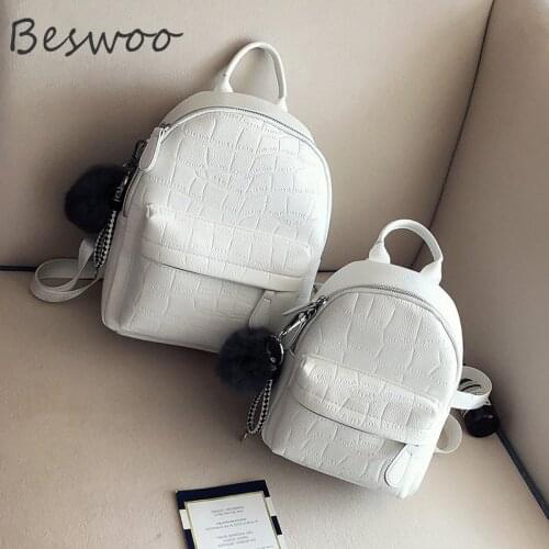 Beswoo Women's White Backpacks