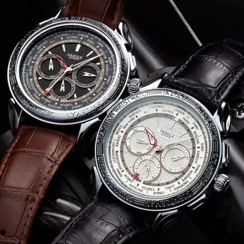 New Mens Watches Top Brand Luxury Leather Waterproof Analog Quartz Clock Male Wrist Watch For Men Retro Relogio Masculino 2019