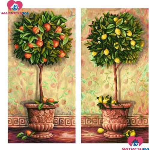 Diy 5d diamond mosaic Cross stitch Diamond Mosaic Pictures Living Room diamond embroidery Fruit Tree Hand Made diamond mosaic