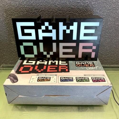 Voice Control Game Icon Light for PS4 Mood Flash Lamp Acrylic Atmosphere Neon Light Commercial Lighting Club Wall Decoration