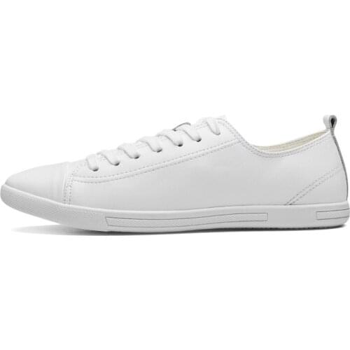 Mens vulcanity shoes summer flats men genuine leather sneakers loafers male casual walking driving shoes adult plus size 38-47