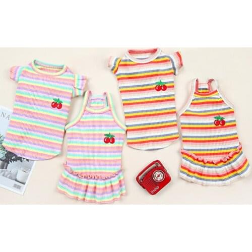 Cute Couple Pet Dog Clothes For Small Medium Dogs Dress Skirt Summer Dog Shirt Puppy Pet Clothing For Dogs Chihuahua Yorkshire