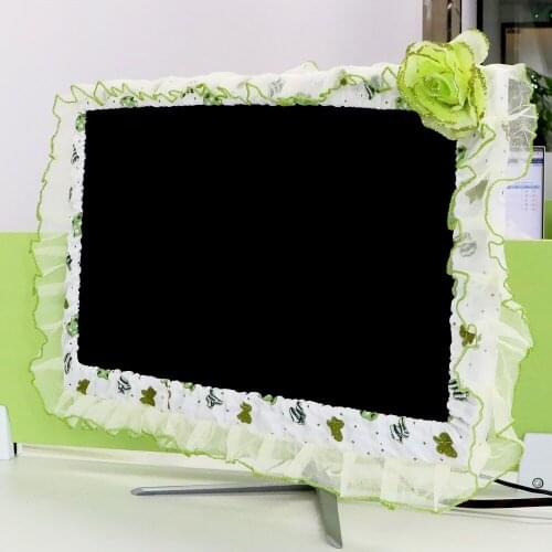 17-22 inch Stick Wall-Mounted Screen cover Desktop Curved Screen Computer Monitor Protection Tv Dust Cover Soft Fabric Craft