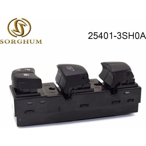 Fits For Nissan X-Trail For Altima 25401-3SH0A 254013SH0A Power Master Window Lifter Control Switch