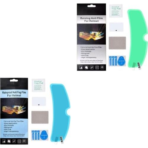Clear Rainproof Film for Bike Motorbike Helmet Ultra Thin Anti-fog Film Sticker Rainy Days Anti-fog Film H8WE