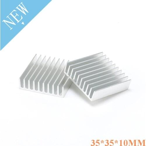 5pcs 35*35*10MM Aluminum Heatsink Heat Sink Radiator Cooling cooler For Electronic Chip IC LED computer 35x35x10MM